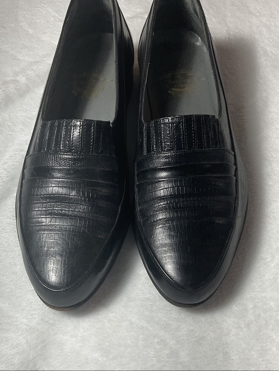 Florsheim Other - Florsheim Black Leather Textured Slip-On Loafers